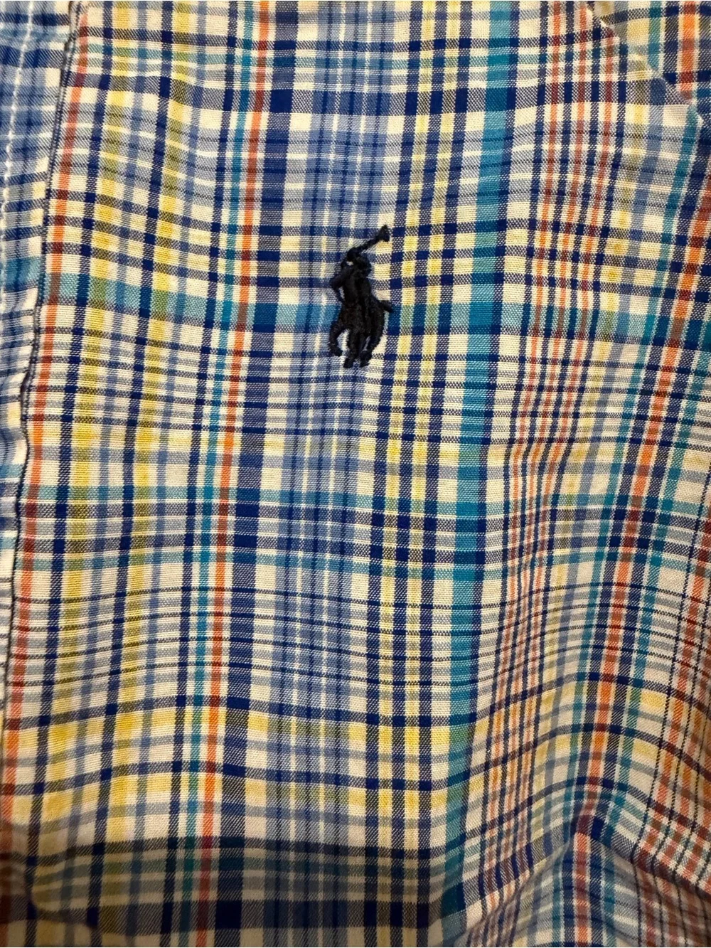 Polo Ralph Lauren Boys 2T Plaid Button Down Shirt Blue Chino Pants Outfit Set